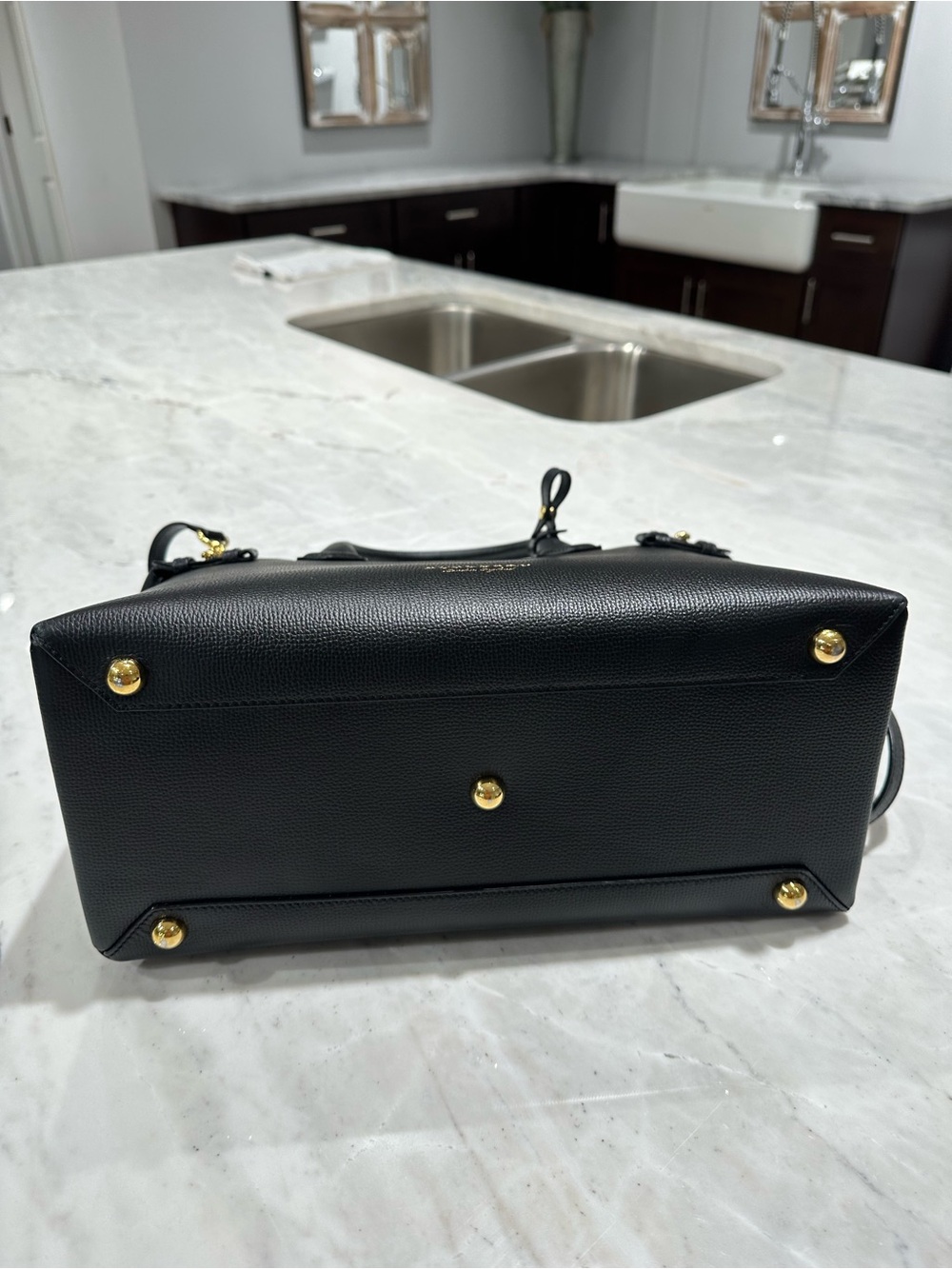 Burberry Black Leather Satchel with Gold Hardware - Picture 3 of 16